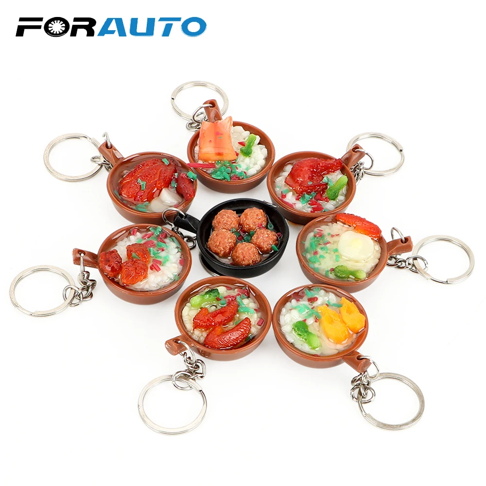 FORAUTO Car Keyring Key Chain Mini Bowl Food For Men Woman Pendant Jewelry Random Simulation Food Casserole Keychain
FORAUTO Car Keyring Key Chain Mini Bowl Food For Men Woman Pendant Jewelry Random Simulation Food Casserole Keychain