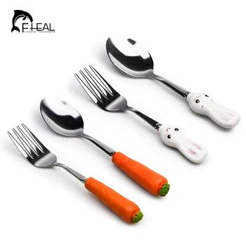 FHEAL 2pc Cartoon Cutlery Set Children Dinnerware Set Stainless Steel Cutlery Utensil Baby Kid Tableware Fork Dining Appliance
FHEAL 2pc Cartoon Cutlery Set Children Dinnerware Set Stainless Steel Cutlery Utensil Baby Kid Tableware Fork Dining Appliance