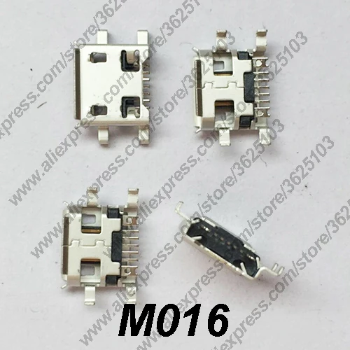 10 шт./100 шт. M016 Micro USB разъем DIP Power Зарядка телефона Разъем 2 0 Женский мини 7Pin
