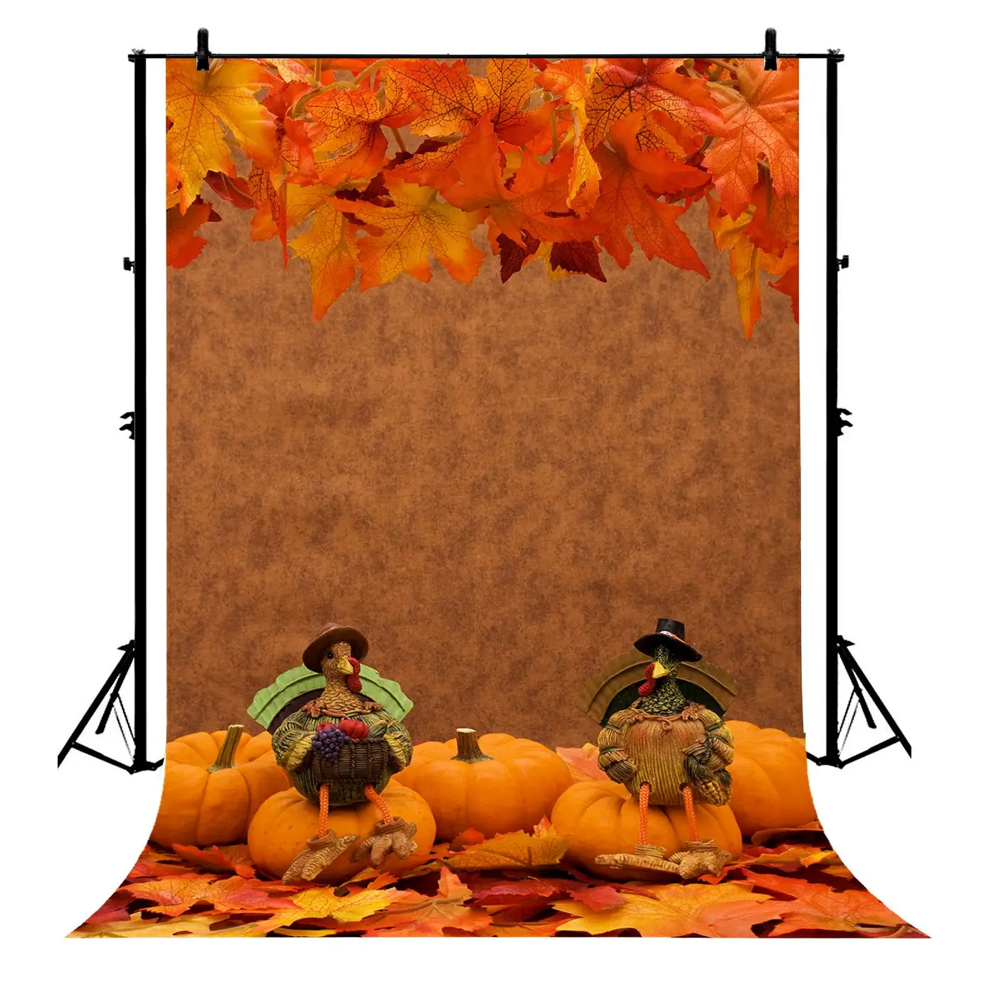 5x7ft Autumn Leaves Pumpkins Turkeys Thanksgiving Day Polyester Photo Background Portrait Backdrop
5x7ft Autumn Leaves Pumpkins Turkeys Thanksgiving Day Polyester Photo Background Portrait Backdrop