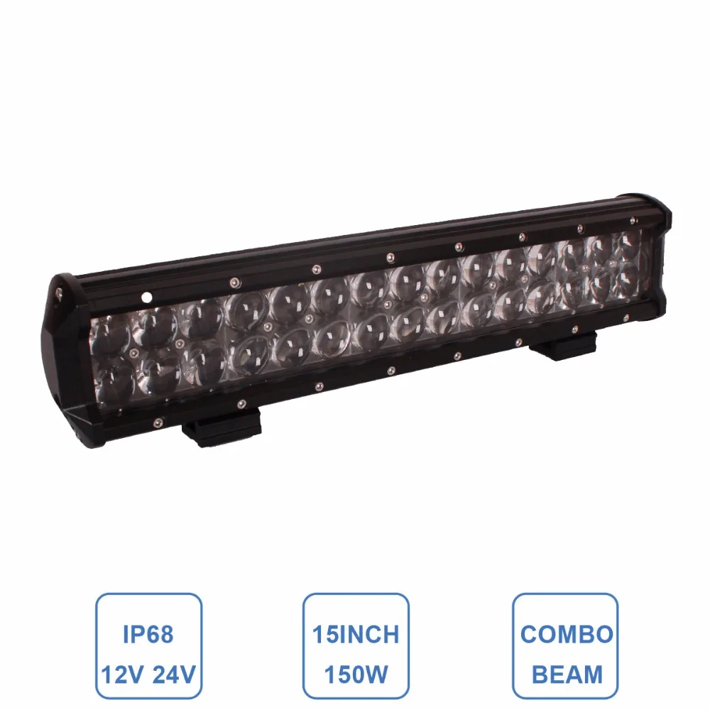 Offroad 150W LED Work Light Bar Combo 15'' 12V 24V Auto Car ATV SUV Truck Trailer Boat VAN Camper Wagon Pickup 4X4 4WD Headlight 
Offroad 150W LED Work Light Bar Combo 15'' 12V 24V Auto Car ATV SUV Truck Trailer Boat VAN Camper Wagon Pickup 4X4 4WD Headlight