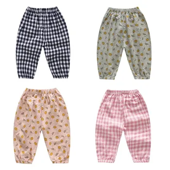 New Summer Baby Boys Pants Children Girls Cotton Lemon Plaid Pattern Casual Pants Child Trousers Kids Clothes Bloomers 2-6Years
New Summer Baby Boys Pants Children Girls Cotton Lemon Plaid Pattern Casual Pants Child Trousers Kids Clothes Bloomers 2-6Years