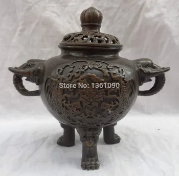 xd 001205 8" Tibet Bronze Phoenix Elephant Lion Head Statue Buddhist Incense Burner Censer
xd 001205 8" Tibet Bronze Phoenix Elephant Lion Head Statue Buddhist Incense Burner Censer