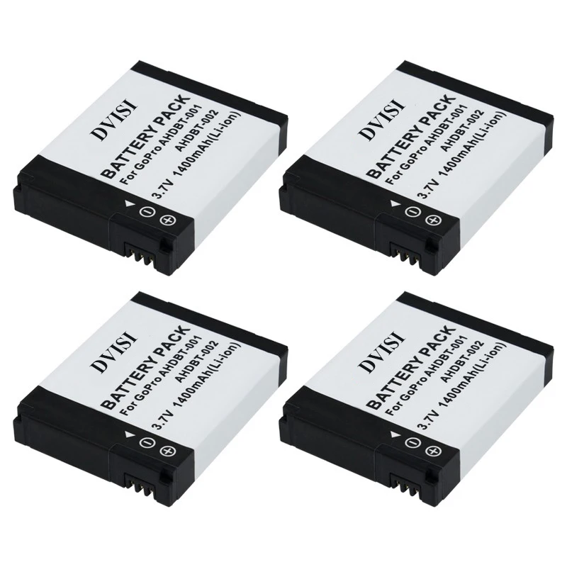4Pcs/lot AHDBT-001 AHDBT 001 AHDBT-002 Camera Battery for GoPro Go Pro HD Hero1 Hero2 Motorsports Surf Outdoor 960 1080P Edition
4Pcs/lot AHDBT-001 AHDBT 001 AHDBT-002 Camera Battery for GoPro Go Pro HD Hero1 Hero2 Motorsports Surf Outdoor 960 1080P Edition