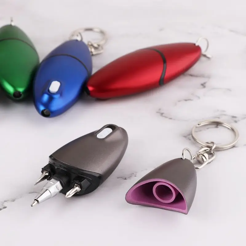 Creative Multifunction Keychain Key Clasp Screwdriver Ballpoint Pen With LED Light Unique Stationery
Creative Multifunction Keychain Key Clasp Screwdriver Ballpoint Pen With LED Light Unique Stationery