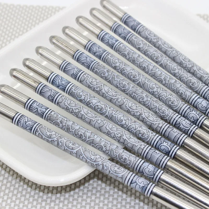 5 Pairs Stainless Steel Durable Food Stick Chinese Traditional Flowers Pattern Stainless Chopsticks Tableware Christmas Gifts
5 Pairs Stainless Steel Durable Food Stick Chinese Traditional Flowers Pattern Stainless Chopsticks Tableware Christmas Gifts