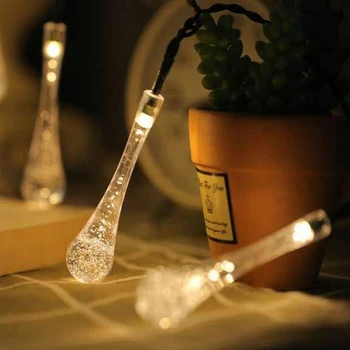 LED Light String Water Drop Shape Solar Powered Bedroom Festival Party Decoration Water Drop LED Lights Outdoor Decoration
LED Light String Water Drop Shape Solar Powered Bedroom Festival Party Decoration Water Drop LED Lights Outdoor Decoration
