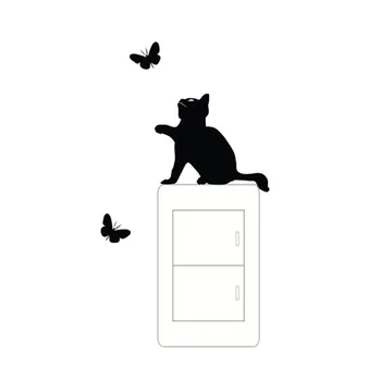 Cat And Butterfly Switch Stickers Vinyl Art Deco Wall Stickers 2SS0049
Cat And Butterfly Switch Stickers Vinyl Art Deco Wall Stickers 2SS0049