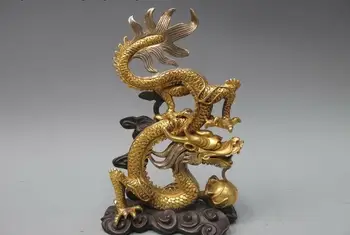China 100% Pure Bronze 24K Gold Silver Lucky Fly Dragon Play Bead Royal statue
China 100% Pure Bronze 24K Gold Silver Lucky Fly Dragon Play Bead Royal statue