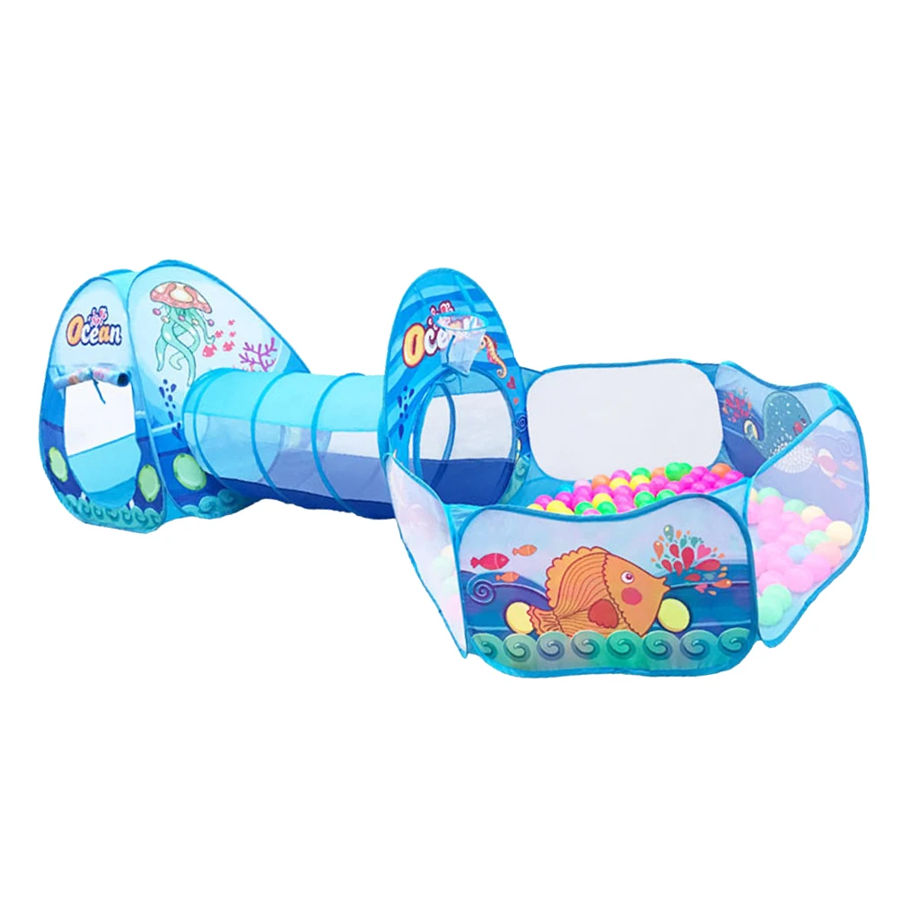 3-in-1 Pop Up Children Play Tent Large Playhouse Ball Tube with Storage Case - B
3-in-1 Pop Up Children Play Tent Large Playhouse Ball Tube with Storage Case - B