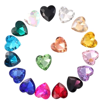 10pcs DIY Glass Spacer Multicolor Delicate Faceted 14mm Charms Pendants Likesome Heart Crystal Loose Beads Jewelry Accessories
10pcs DIY Glass Spacer Multicolor Delicate Faceted 14mm Charms Pendants Likesome Heart Crystal Loose Beads Jewelry Accessories