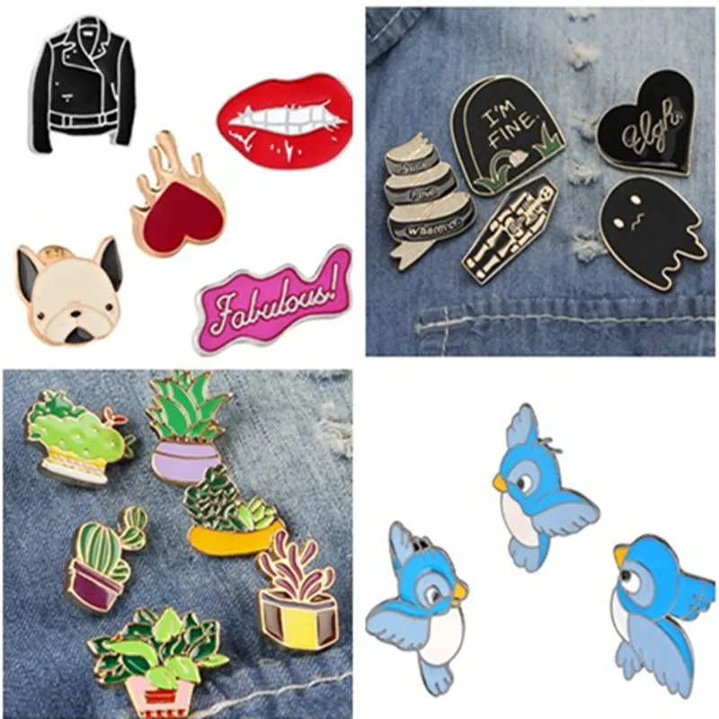 Fashion Jewelry Creative Cartoon Animal Plant Brooch Button Pins Denim Pin Badge Animal Jewelry Gift For Kids Women
Fashion Jewelry Creative Cartoon Animal Plant Brooch Button Pins Denim Pin Badge Animal Jewelry Gift For Kids Women
