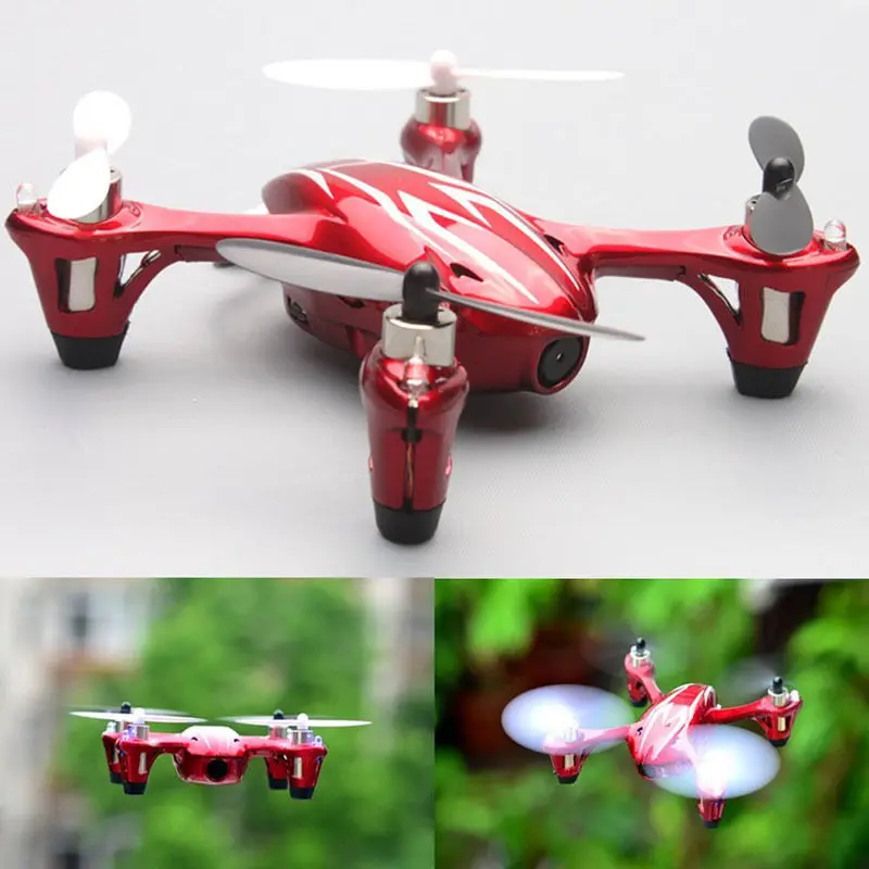 

Hubsan H107C X4 2.4G 4CH RTF Mini Quadcopter RC Helicopter with 480P HD Camera Transmitter Mini Drones Remote Control Toys Red