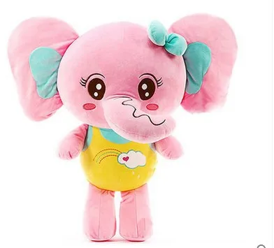 FREE SHIPPING 40CM Cute cartoon baby elephant plush toy cartoon dongwu plush toys birthday gift Children's favorite gift