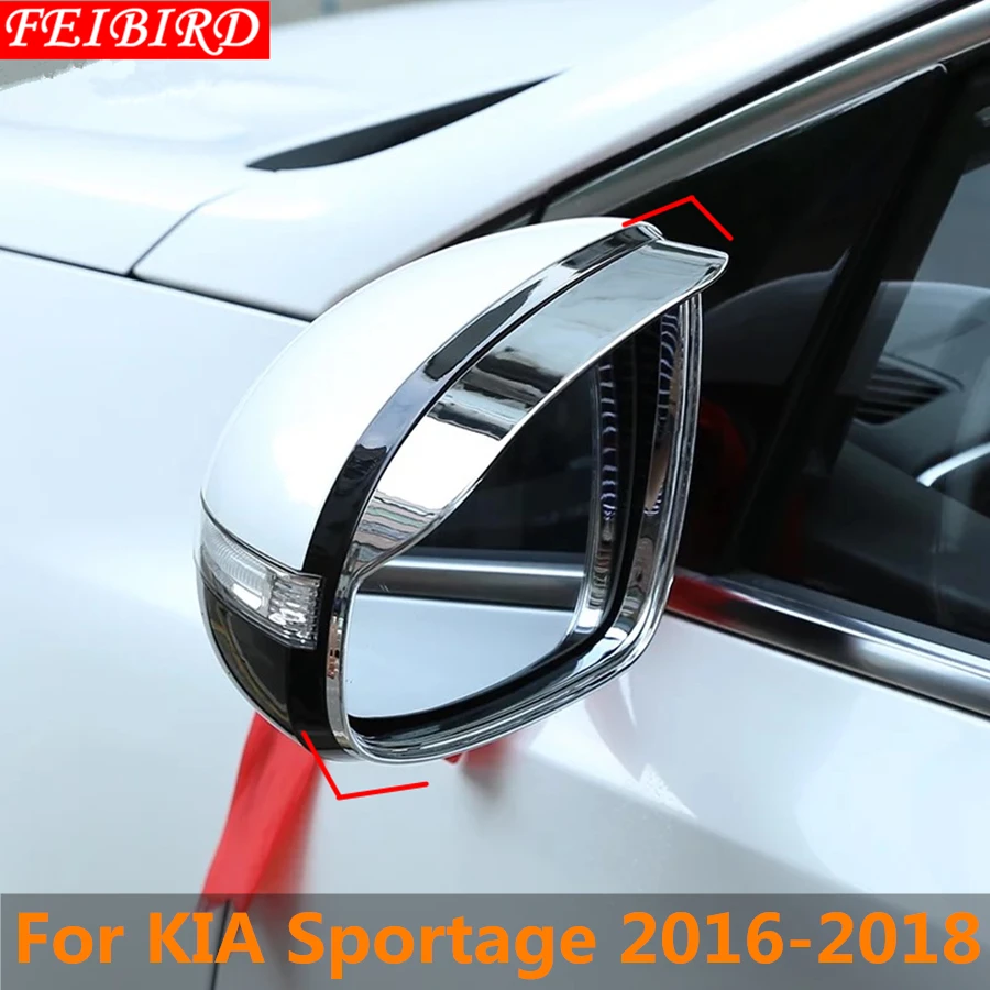 ABS Rear view Mirror Rain Eyelid Eyebrow Protector Frame Cover Stickers Trim 2 PCS/SET For KIA Sportage 2016 2017 2018
ABS Rear view Mirror Rain Eyelid Eyebrow Protector Frame Cover Stickers Trim 2 PCS/SET For KIA Sportage 2016 2017 2018