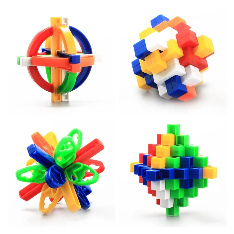 4pcs/Lot DIAN SHENG 2019 New Design IQ Brain Teaser Kong Ming Lock 3D Interlocking Burr Puzzles Game Cubes Toy For Adults Kids
4pcs/Lot DIAN SHENG 2019 New Design IQ Brain Teaser Kong Ming Lock 3D Interlocking Burr Puzzles Game Cubes Toy For Adults Kids