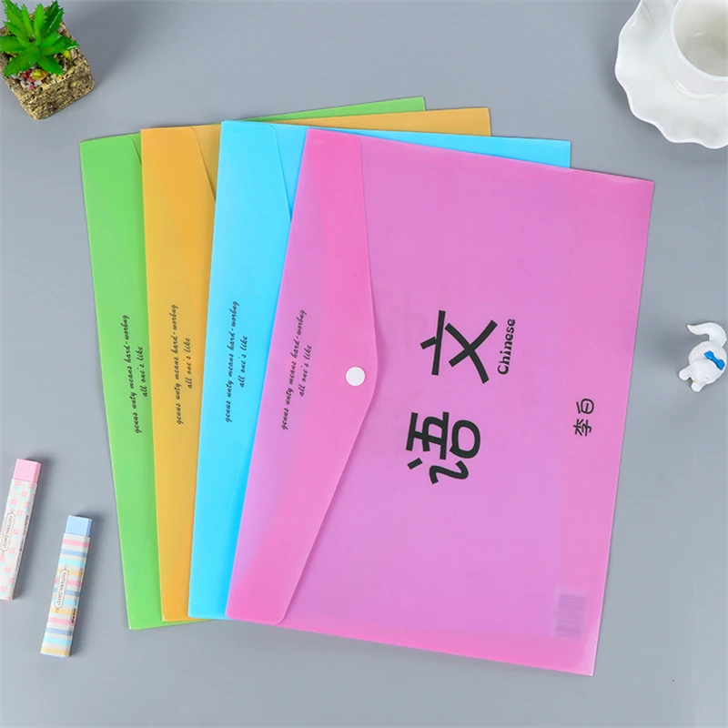 Cartoon PVC office snaps transparent document subject A4 plastic bag student bag paper folder Stationery office supplies for
Cartoon PVC office snaps transparent document subject A4 plastic bag student bag paper folder Stationery office supplies for