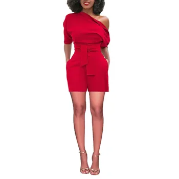 Women's Sexy combinaison femme shein bodysuit women rompers womens Solid Off Shoulder Short Sleeve With Belt Slim Playsuits Z4
Women's Sexy combinaison femme shein bodysuit women rompers womens Solid Off Shoulder Short Sleeve With Belt Slim Playsuits Z4