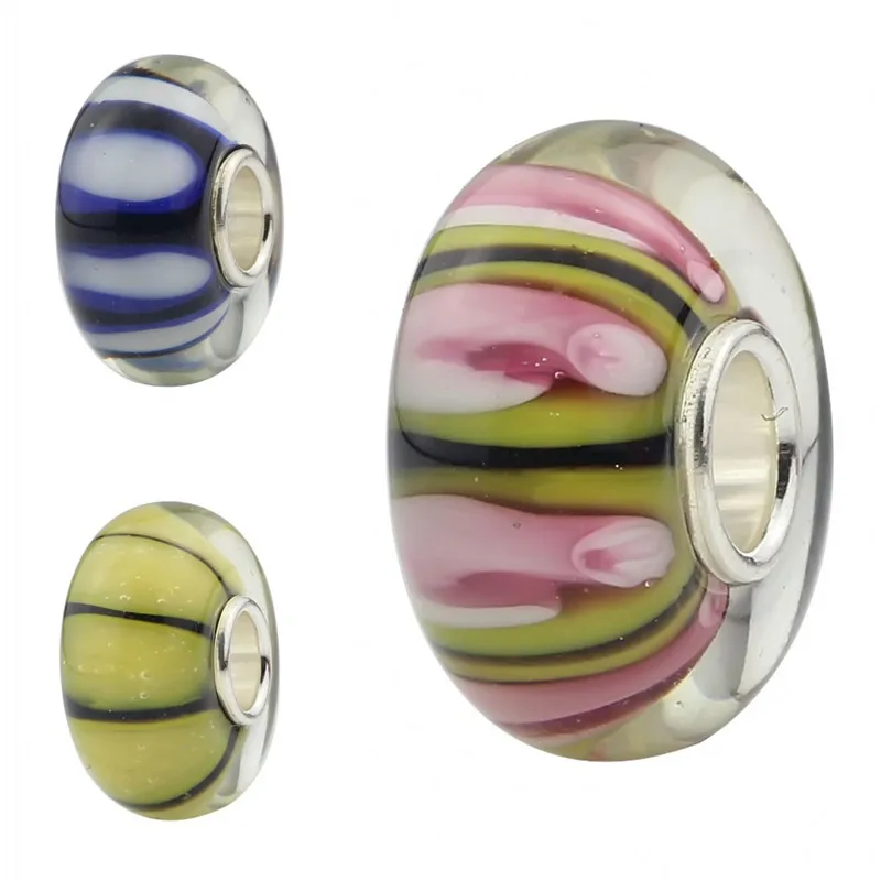 Emith Fla 925 Sterling Silver Large Hole Round Stripe Murano Glass European New Charm Beads Fit Brand Bracelet Jewelry Makings
Emith Fla 925 Sterling Silver Large Hole Round Stripe Murano Glass European New Charm Beads Fit Brand Bracelet Jewelry Makings