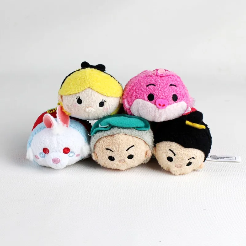 Алиса Tweedledee Tweedledum белый кролик Mad Hatter Charlie Cat Милая Мини плюшевая игрушка подарок