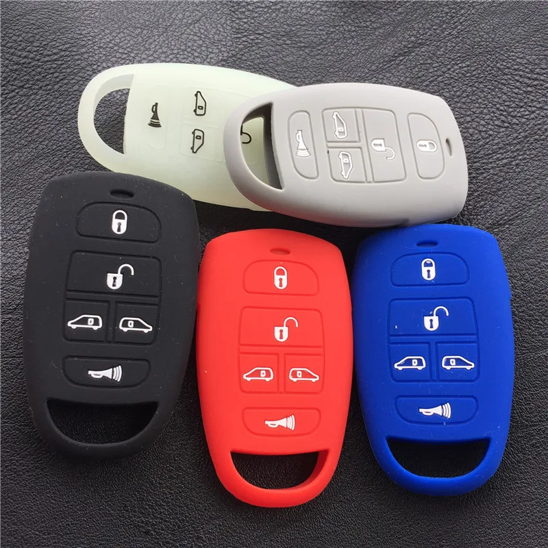 Silicone rubber Car Key Cover Case Holder Bag Shell Skin for Hyundai for Kia Sedona Mini Van 5 Buttons Smart Remote Key
Silicone rubber Car Key Cover Case Holder Bag Shell Skin for Hyundai for Kia Sedona Mini Van 5 Buttons Smart Remote Key