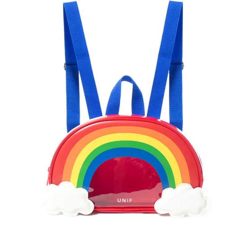 2017 Women Designer Korean Backpack Colorful Rainbow School Bags Transparent Bag For Teenager Special Backpacks Bolsos Mujer
2017 Women Designer Korean Backpack Colorful Rainbow School Bags Transparent Bag For Teenager Special Backpacks Bolsos Mujer