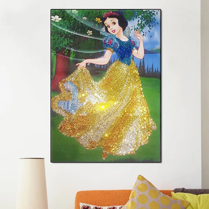 DIY Diamond Embroidery Needlework Snow White Princess 3D Diamond Painting Mosaic Cross Stitch Kit Full Square Rhinestone Pattern
DIY Diamond Embroidery Needlework Snow White Princess 3D Diamond Painting Mosaic Cross Stitch Kit Full Square Rhinestone Pattern