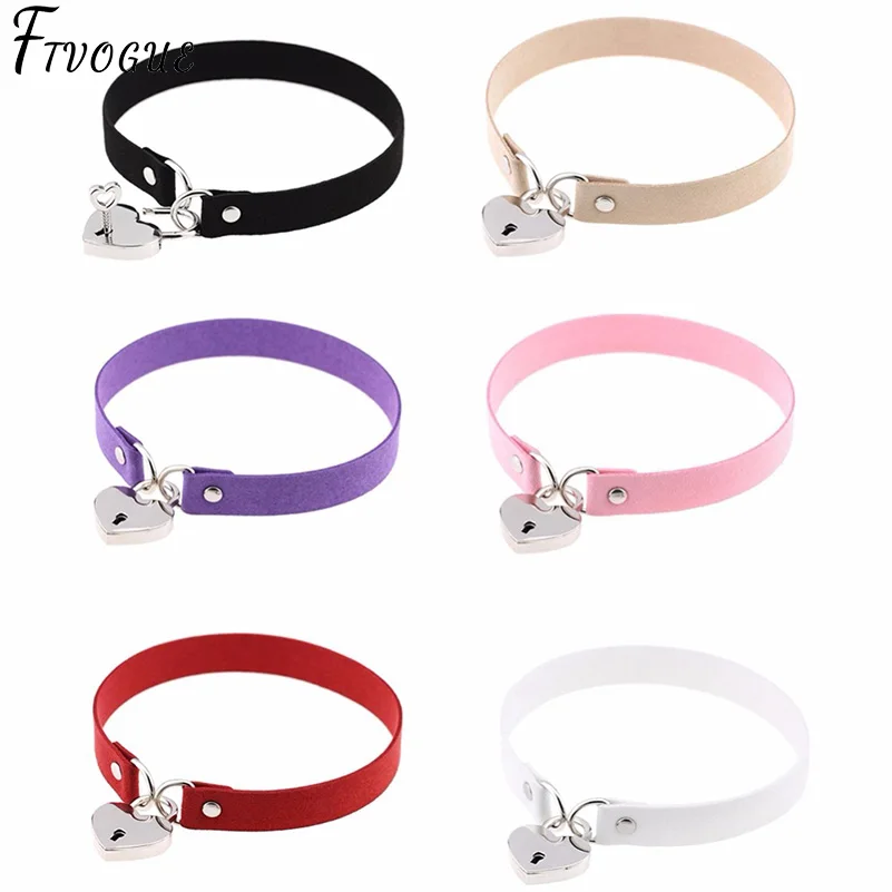 14 Types Gothic Punk Harajuku Heart Lock Velvet Leather Choker Necklace Sexy Bondage Collar Torques with Key Women Neck Jewelry
14 Types Gothic Punk Harajuku Heart Lock Velvet Leather Choker Necklace Sexy Bondage Collar Torques with Key Women Neck Jewelry