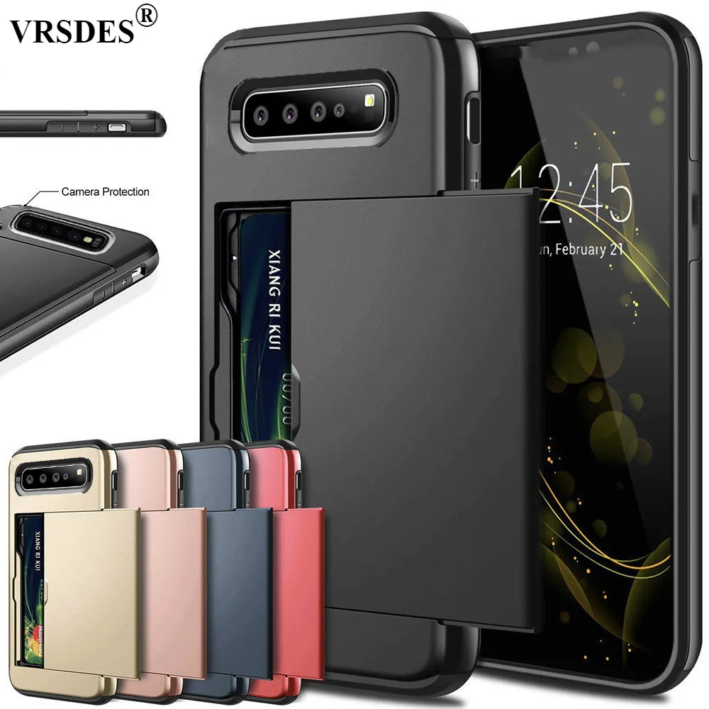 For Samsung S10 5G S10 Plus S10E Hybrid Tough Slide Wallet Card Storage Armor Case For Samsung Galaxy S10 S10E S10+ Plus Cover
For Samsung S10 5G S10 Plus S10E Hybrid Tough Slide Wallet Card Storage Armor Case For Samsung Galaxy S10 S10E S10+ Plus Cover