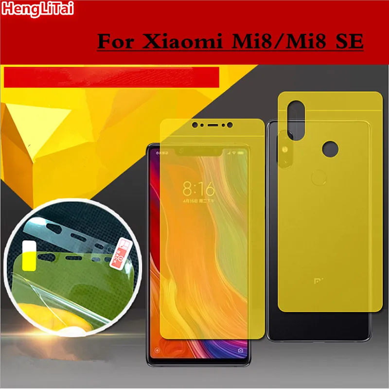 Front Film+Back film Full Coverage Explosion Proof Screen Protector For Xiaomi Mi 8/Mi8 SE TPU Soft hydrogel Protection Film
Front Film+Back film Full Coverage Explosion Proof Screen Protector For Xiaomi Mi 8/Mi8 SE TPU Soft hydrogel Protection Film