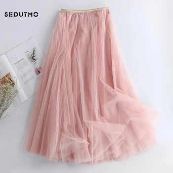 SEDUTMO 2018 Long Tulle Skirts Women Pleated Maxi Tutu Skirt High Waist Mesh Summer Elastic Black Maxi Ball Gown Skirt ED305
SEDUTMO 2018 Long Tulle Skirts Women Pleated Maxi Tutu Skirt High Waist Mesh Summer Elastic Black Maxi Ball Gown Skirt ED305