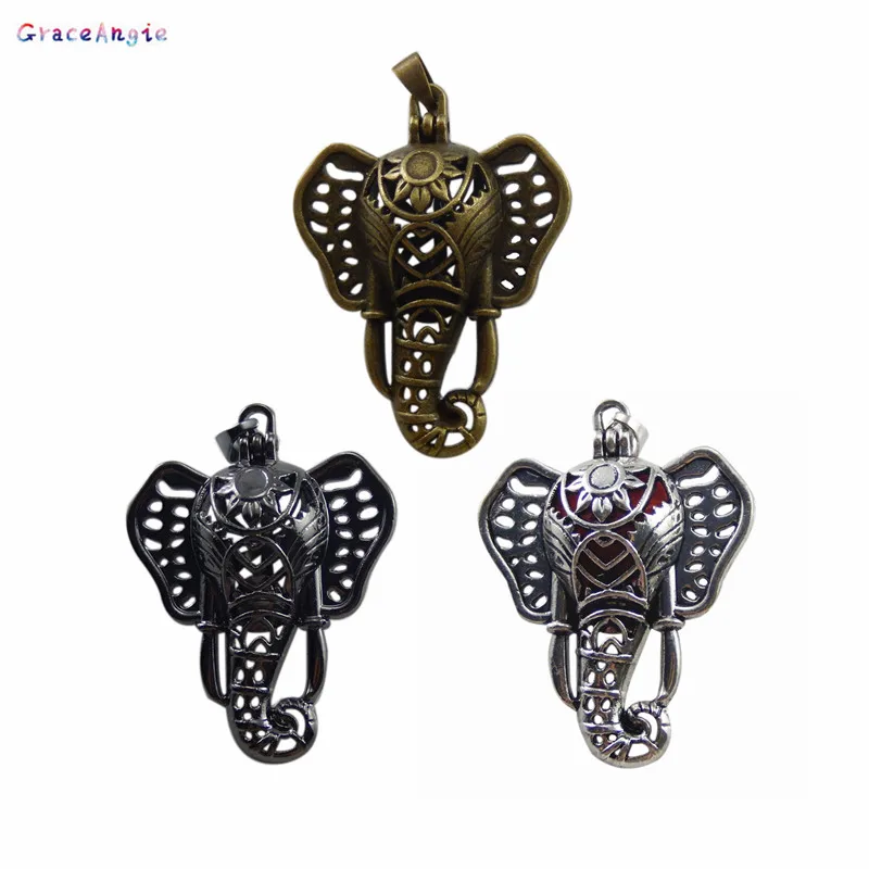 GraceAngie 3PCS Hollow Pattern DIY Jewelry Necklace Essential Oil Aromatherapy Silver Bronze Elephant Locket Perfume Diffuser
GraceAngie 3PCS Hollow Pattern DIY Jewelry Necklace Essential Oil Aromatherapy Silver Bronze Elephant Locket Perfume Diffuser