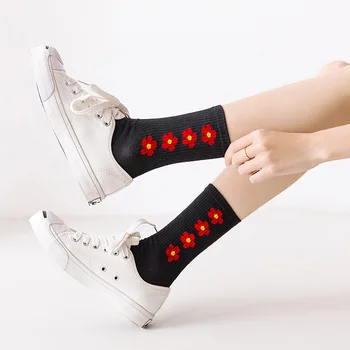 2019 Spring and Summer New Network Red Korean Style Flower Girl Socks Sweet and Cute Black Medium socks women 5 colors
2019 Spring and Summer New Network Red Korean Style Flower Girl Socks Sweet and Cute Black Medium socks women 5 colors