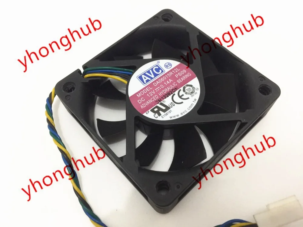Вентилятор для сервера AVC DA06015R12L PS08 PS09, 12 В постоянного тока, 0,14 А, 60x60x15 мм, 4 провода
Вентилятор для сервера AVC DA06015R12L PS08 PS09, 12 В постоянного тока, 0,14 А, 60x60x15 мм, 4 провода