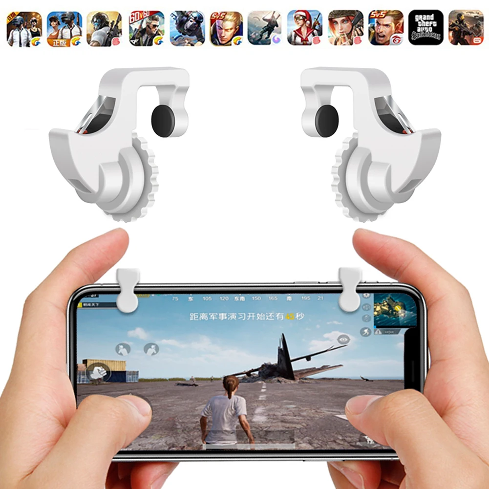 2pcs/lot L1 R1 Gaming Trigger Smart Phone Games Shooter Controller Fire Button Handle For Rules Survival Out
2pcs/lot L1 R1 Gaming Trigger Smart Phone Games Shooter Controller Fire Button Handle For Rules Survival Out