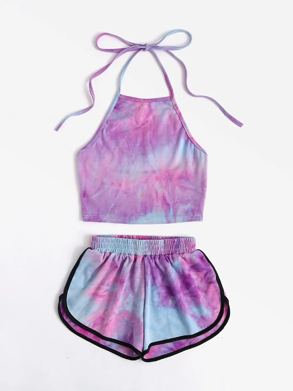 Tie Dye Gradient Halter Bustier Crop Top Elastic Waist Short Workout Beach Bohemian Cotton Two 2 Piece Tank Vest Overalls Robe
Tie Dye Gradient Halter Bustier Crop Top Elastic Waist Short Workout Beach Bohemian Cotton Two 2 Piece Tank Vest Overalls Robe