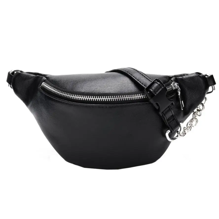 Chain Leather Waist Bags Women's Fashion Polyester PU Leather Solid Zipper Soft Square Messenger Bags ceinture femme F655
Chain Leather Waist Bags Women's Fashion Polyester PU Leather Solid Zipper Soft Square Messenger Bags ceinture femme F655