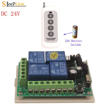 Sleeplion 100 Meter 24V 4CH Remote Switch Electric Door Remote Control Switch Universal 24V 4CH 315MHz/433MHz Transeiver
Sleeplion 100 Meter 24V 4CH Remote Switch Electric Door Remote Control Switch Universal 24V 4CH 315MHz/433MHz Transeiver