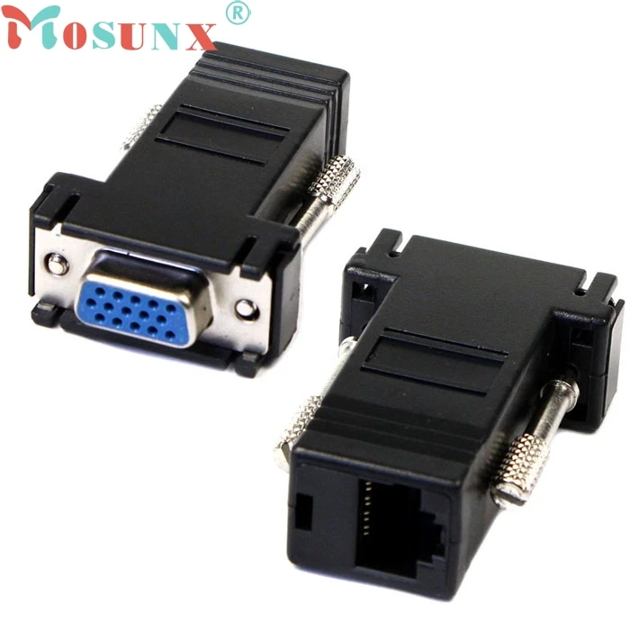 ECOSIN New VGA Extender Female To Lan Cat5 Cat5e RJ45 Ethernet Female Adapter JAN31
ECOSIN New VGA Extender Female To Lan Cat5 Cat5e RJ45 Ethernet Female Adapter JAN31