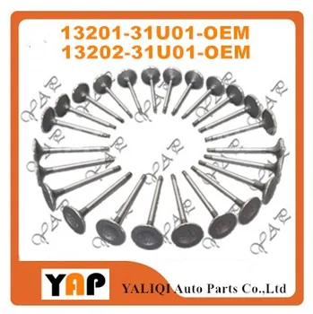 13201-31U01 13202-31U00 Intake and exhaust valve FOR FITNISSAN MAXIMA QX A32 VQ20DE V6 24V 13201-31U00 13202-31U00 13201-31U01
13201-31U01 13202-31U00 Intake and exhaust valve FOR FITNISSAN MAXIMA QX A32 VQ20DE V6 24V 13201-31U00 13202-31U00 13201-31U01