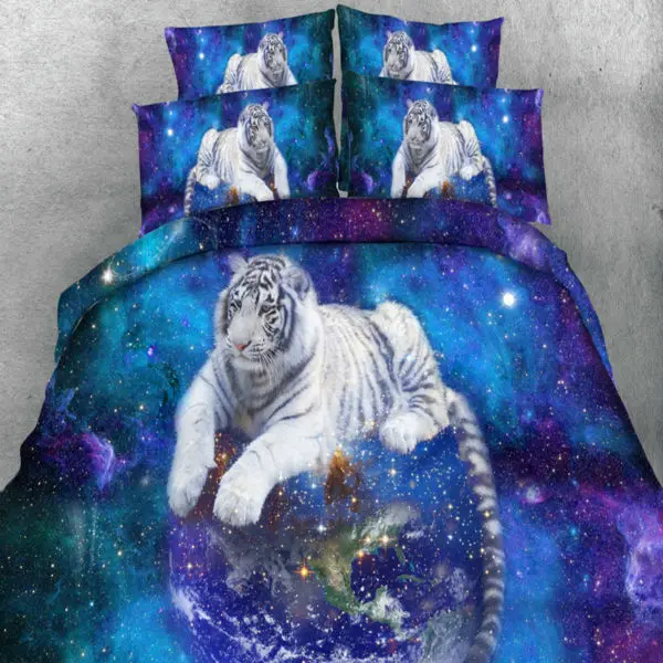 3D Bedding Sets White Tiger And Universe Animal Bedding Set With Pillowcase Duvet Cover Bed Sheet 3PCS Twin Queen King Size
3D Bedding Sets White Tiger And Universe Animal Bedding Set With Pillowcase Duvet Cover Bed Sheet 3PCS Twin Queen King Size