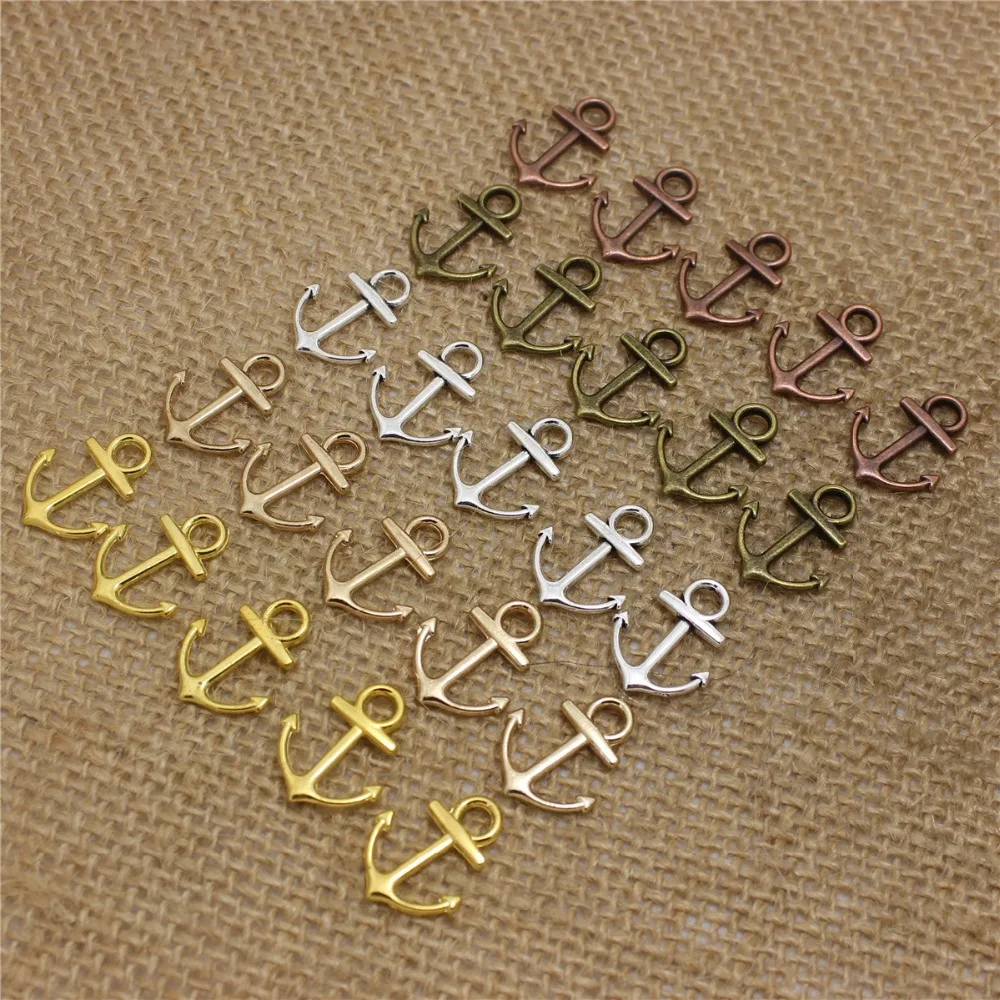 PULCHRITUDE Wholeale 100pcs/lot 15*19mm Four Color Mixed Metal Alloy Nautical Anchor Charms Jewelry Anchor Pendants T0275
PULCHRITUDE Wholeale 100pcs/lot 15*19mm Four Color Mixed Metal Alloy Nautical Anchor Charms Jewelry Anchor Pendants T0275