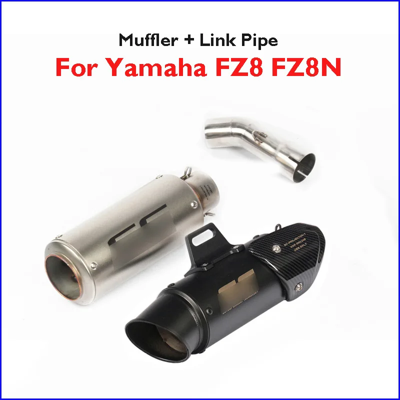 Motorcycle Exhaust Slip-on System Escape Muffler Tip Can Pipe Connect Section Link Tube Pipe Middle Mid Pipe for Yamaha FZ8 FZ8N
Motorcycle Exhaust Slip-on System Escape Muffler Tip Can Pipe Connect Section Link Tube Pipe Middle Mid Pipe for Yamaha FZ8 FZ8N