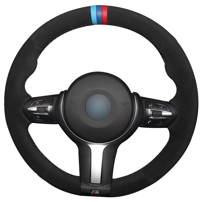 Black Suede Light Blue Blue Red Marker Steering Wheel Cover for BMW F87 M2 F80 M3 F82 M4 M5 F12 F13 M6 F85 X5 M F86 X6 M F33 F30
Black Suede Light Blue Blue Red Marker Steering Wheel Cover for BMW F87 M2 F80 M3 F82 M4 M5 F12 F13 M6 F85 X5 M F86 X6 M F33 F30
