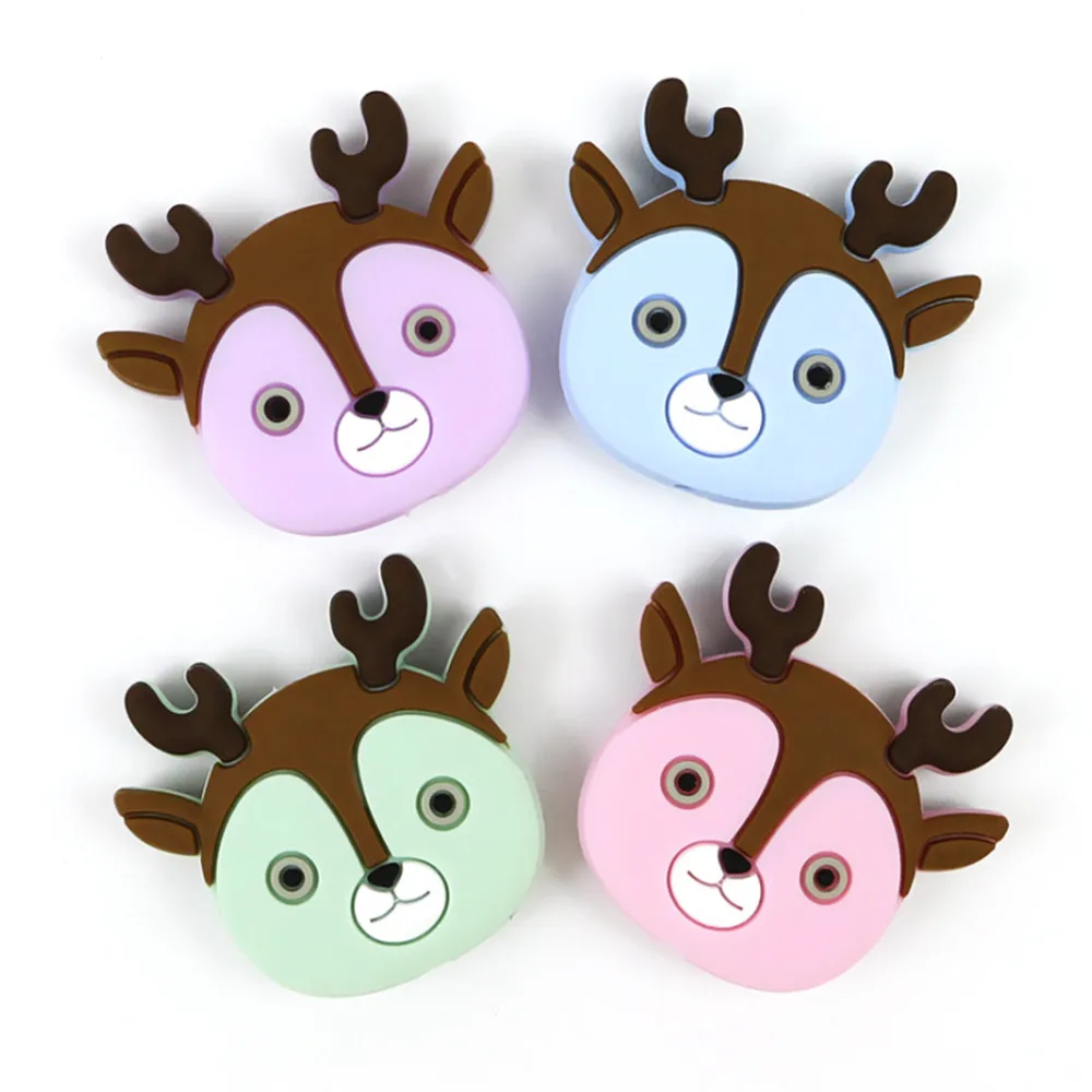 10Pcs Pearl Silicone Teether Beads Deer Silicone Beads BPA Free DIY Teething Necklace Toys Food Grade Silicone Mordedor Bead
10Pcs Pearl Silicone Teether Beads Deer Silicone Beads BPA Free DIY Teething Necklace Toys Food Grade Silicone Mordedor Bead