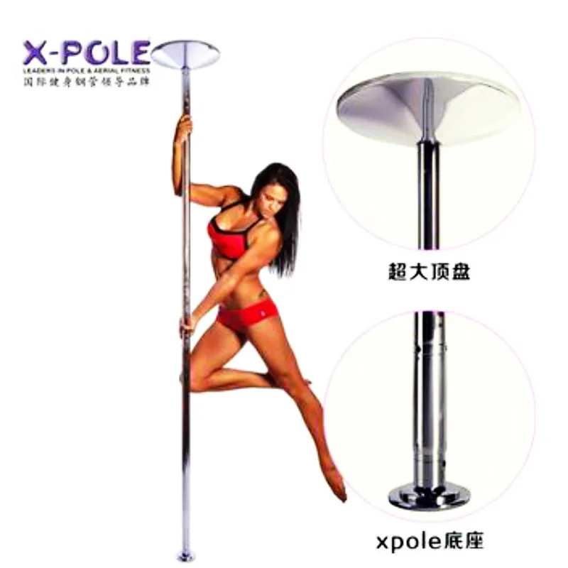 45MM Professional Portable Dance Spinning X-Pole Set Stripper Exercise Fitness Club Party Dancing Silver Spinning 
45MM Professional Portable Dance Spinning X-Pole Set Stripper Exercise Fitness Club Party Dancing Silver Spinning