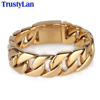 TrustyLan Gold Color Bracelet Men Snap Button Mens Jewellery Stainless Steel Gold Color Men's Bracelets Bangles 2018 Armband
TrustyLan Gold Color Bracelet Men Snap Button Mens Jewellery Stainless Steel Gold Color Men's Bracelets Bangles 2018 Armband