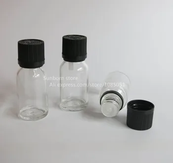 10 x Clear Glass Bottle 15 ml, Clear Cosmetic Container, Tamper evident top Bottle clear glass
10 x Clear Glass Bottle 15 ml, Clear Cosmetic Container, Tamper evident top Bottle clear glass