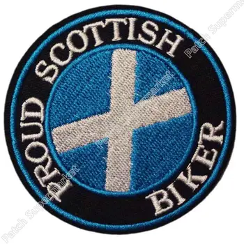 PROUD SCOTTISH BIKER embroidered PATCH SCOTLAND FLAG iron-on St. Andrew's Cross Biker Vest Jacket Back Badge
PROUD SCOTTISH BIKER embroidered PATCH SCOTLAND FLAG iron-on St. Andrew's Cross Biker Vest Jacket Back Badge