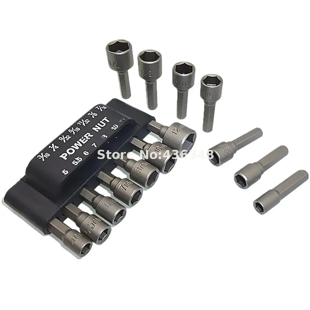 14pcs Power Nut Driver Set Dual Metric Mm & Standard Sae 1/4" Shank Quick-change Nutdriver Bit For Power Drills Hand Screwdriver
14pcs Power Nut Driver Set Dual Metric Mm & Standard Sae 1/4" Shank Quick-change Nutdriver Bit For Power Drills Hand Screwdriver
